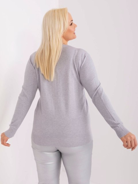 Sweter PM-SW-PM-3007+1.18 szary XL/XXL Sweter PM-SW-PM-3007+1.18 szary XL/XXL