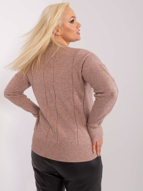 Sweter PM-SW-PM688.64 ciemny bezowy XXL/XXXL Sweter PM-SW-PM688.64 ciemny bezowy XXL/XXXL