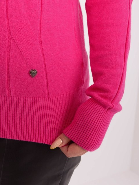 Sweter PM-SW-PM688.64 ciemny różowy XL/XXL Sweter PM-SW-PM688.64 ciemny różowy XL/XXL