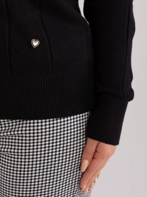 Sweter PM-SW-PM688.64 czarny XXL/XXXL Sweter PM-SW-PM688.64 czarny XXL/XXXL