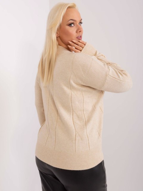 Sweter PM-SW-PM688.64 jasny beżowy XL/XXL Sweter PM-SW-PM688.64 jasny beżowy XL/XXL