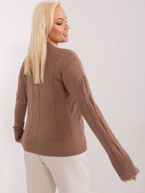 Sweter PM-SW-PM688.64 jasny brązowy XXL/XXXL Sweter PM-SW-PM688.64 jasny brązowy XXL/XXXL