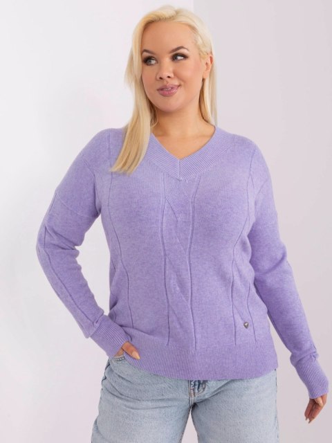 Sweter PM-SW-PM688.64 jasny fioletowy XL/XXL Sweter PM-SW-PM688.64 jasny fioletowy XL/XXL