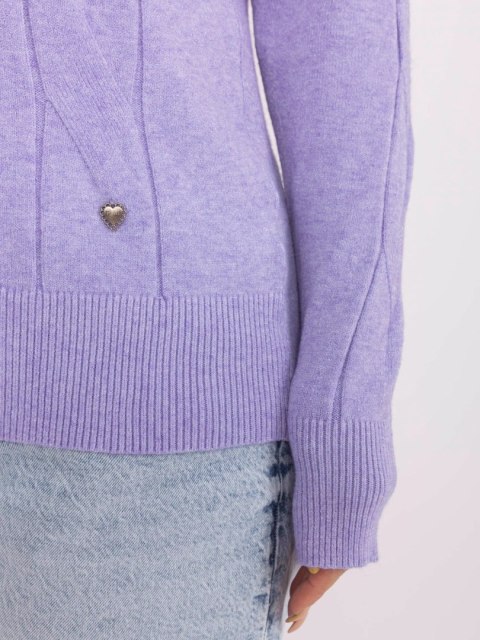 Sweter PM-SW-PM688.64 jasny fioletowy XL/XXL Sweter PM-SW-PM688.64 jasny fioletowy XL/XXL
