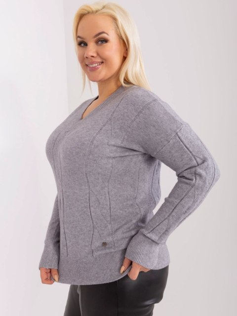 Sweter PM-SW-PM688.64 szary XL/XXL Sweter PM-SW-PM688.64 szary XL/XXL
