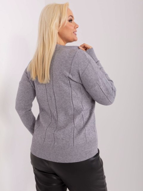 Sweter PM-SW-PM688.64 szary XXL/XXXL Sweter PM-SW-PM688.64 szary XXL/XXXL