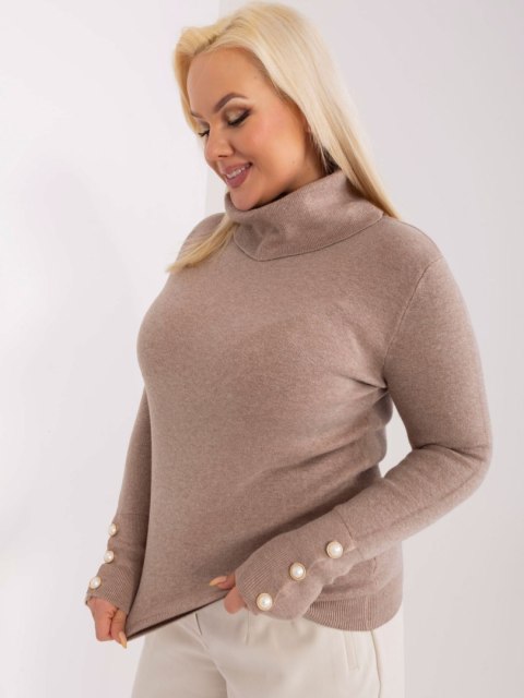 Sweter PM-SW-PM781.13 ciemny bezowy XL/XXL Sweter PM-SW-PM781.13 ciemny bezowy XL/XXL