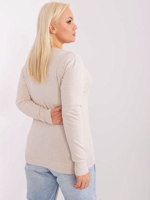 Sweter PM-SW-PM-3007+1.18 jasny beżowy XL/XXL Sweter PM-SW-PM-3007+1.18 jasny beżowy XL/XXL
