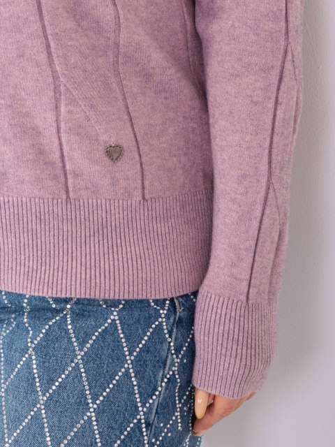 Sweter PM-SW-PM688.64 fioletowy XL/XXL Sweter PM-SW-PM688.64 fioletowy XL/XXL
