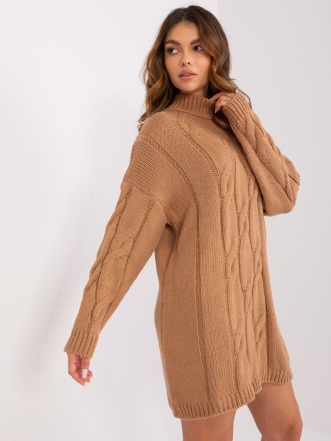 Sukienka LC-SK-1561.72P camelowy Sukienka LC-SK-1561.72P camelowy