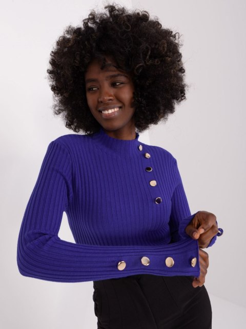 Sweter PM-SW-PM-3217.08 kobaltowy M/L Sweter PM-SW-PM-3217.08 kobaltowy M/L