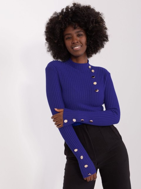 Sweter PM-SW-PM-3217.08 kobaltowy S/M Sweter PM-SW-PM-3217.08 kobaltowy S/M