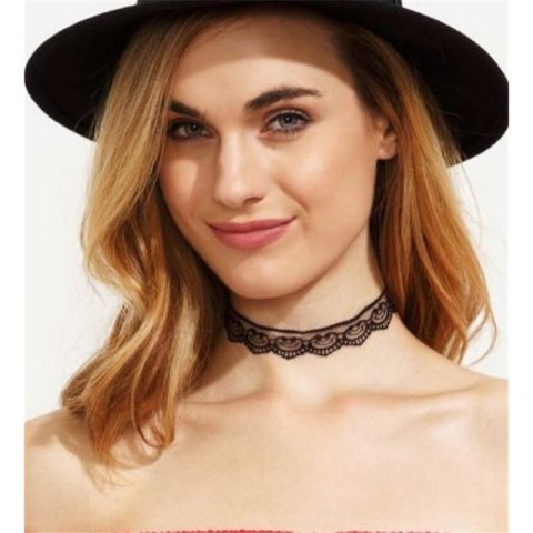 NASZYJNIK BIAŁY CHOKER AŻUROWY NASZYJNIK BIAŁY CHOKER AŻUROWY