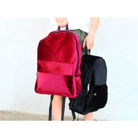 Plecak aksamitny VELVET BORDO Plecak aksamitny VELVET BORDO