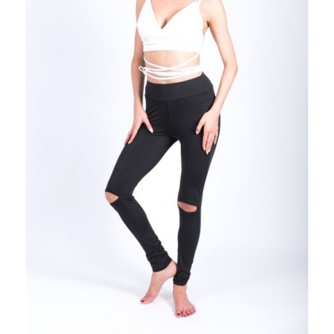 Sportowe Legginsy Fitness Trening Czarne LLEG19L Sportowe Legginsy Fitness Trening Czarne LLEG19L