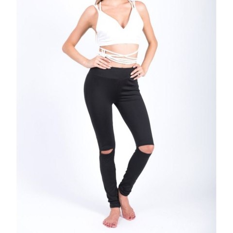 Sportowe Legginsy Fitness Trening Czarne M LEG19M Sportowe Legginsy Fitness Trening Czarne M LEG19M