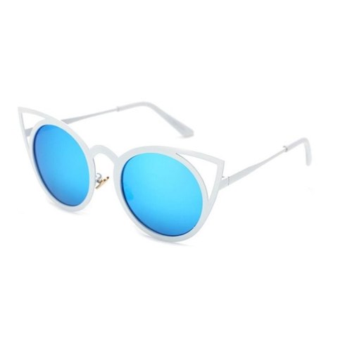 OKULARY "ROYAL CAT EYES" - BIAŁE Z NIEBIESKIM OK70WZ5 OKULARY "ROYAL CAT EYES" - BIAŁE Z NIEBIESKIM OK70WZ5