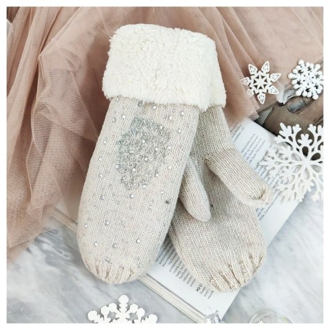 RĘKAWICZKI FROZEN BEŻOWE REK45BE RĘKAWICZKI FROZEN BEŻOWE REK45BE