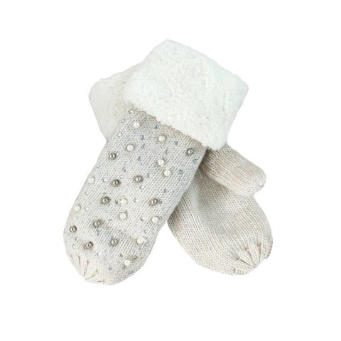 RĘKAWICZKI PEARLS BEŻOWE REK48BE RĘKAWICZKI PEARLS BEŻOWE REK48BE