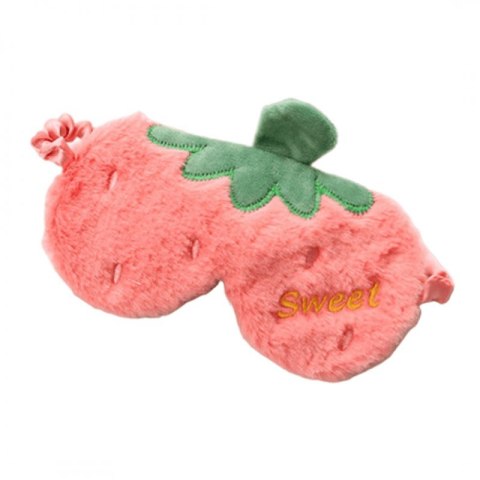 Maska do spania futrzana truskawka sweet OPK03 Maska do spania futrzana truskawka sweet OPK03
