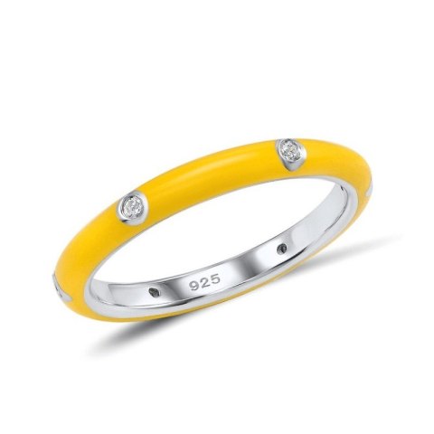 Pierścionek pozłacany cyrkonie masa perłowa kolor stal chirurgiczna platerowana złotem PST869ZOR7 Pierścionek pozłacany cyrkonie masa perłowa kolor stal chirurgiczna platerowana złotem PST869ZOR7