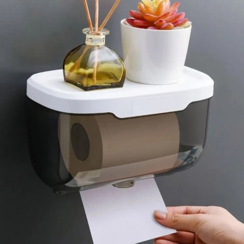 Organizer na papier toaletowy uchwyt na papier toaletowy z półeczką ORM19 Organizer na papier toaletowy uchwyt na papier toaletowy z półeczką ORM19