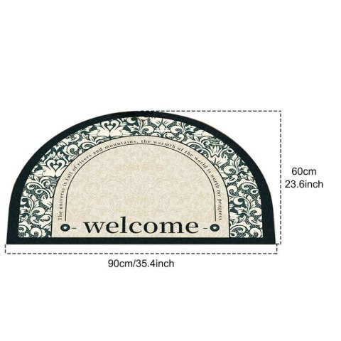 Dywanik wycieraczka vintage kwiatowa WELCOME 60x90 cm DYW04 Dywanik wycieraczka vintage kwiatowa WELCOME 60x90 cm DYW04