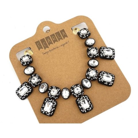 Kolia Gothic Kryształ XXL Biel biżuteria sztuczna N431B Kolia Gothic Kryształ XXL Biel biżuteria sztuczna N431B