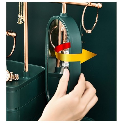 Organizer na biżuterię biel szafeczka z lusterkiem i szufladkami PD60B Organizer na biżuterię biel szafeczka z lusterkiem i szufladkami PD60B