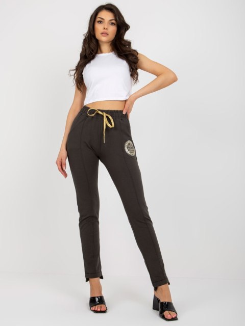 Spodnie dresowe RV-DR-6742.57 ciemny khaki XL