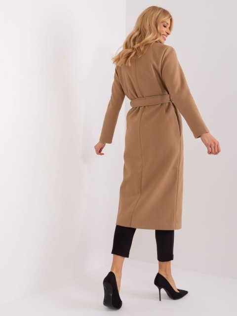 Płaszcz TW-PL-BI-5312-1.31 camelowy M Płaszcz TW-PL-BI-5312-1.31 camelowy M