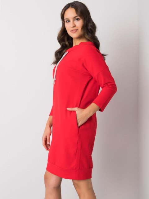 Sukienka RV-SK-4597-1.97 czerwony L/XL