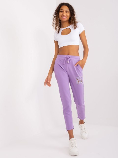 Spodnie dresowe RV-DR-8835.10 fioletowy L/XL