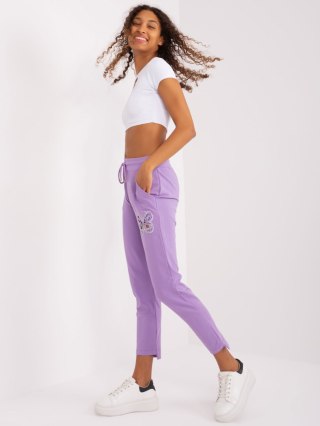 Spodnie dresowe RV-DR-8835.10 fioletowy L/XL