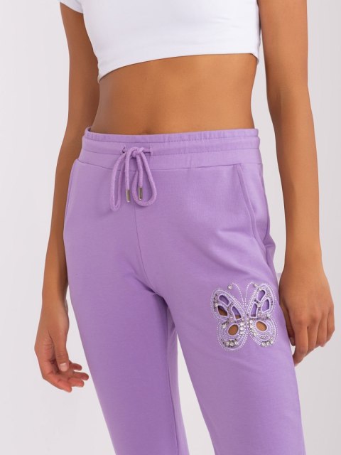 Spodnie dresowe RV-DR-8835.10 fioletowy L/XL