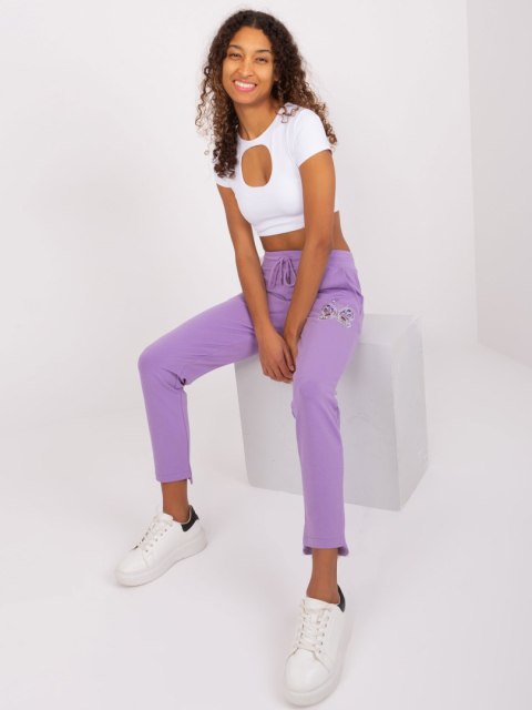 Spodnie dresowe RV-DR-8835.10 fioletowy L/XL