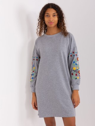 Sukienka RV-SK-8979.94P szary L/XL