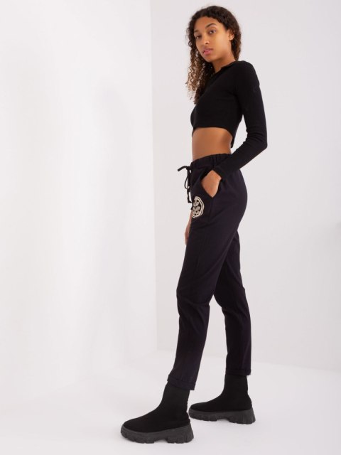 Spodnie dresowe RV-DR-9260.61 czarny L/XL