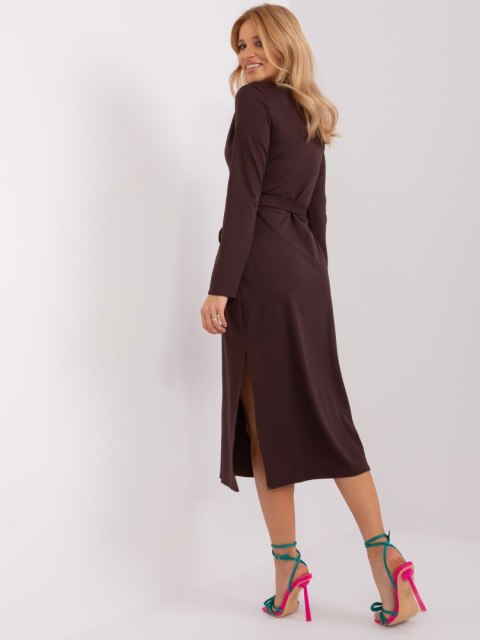 Sukienka LK-SK-509456.99 ciemny brązowy L/XL Sukienka LK-SK-509456.99 ciemny brązowy L/XL