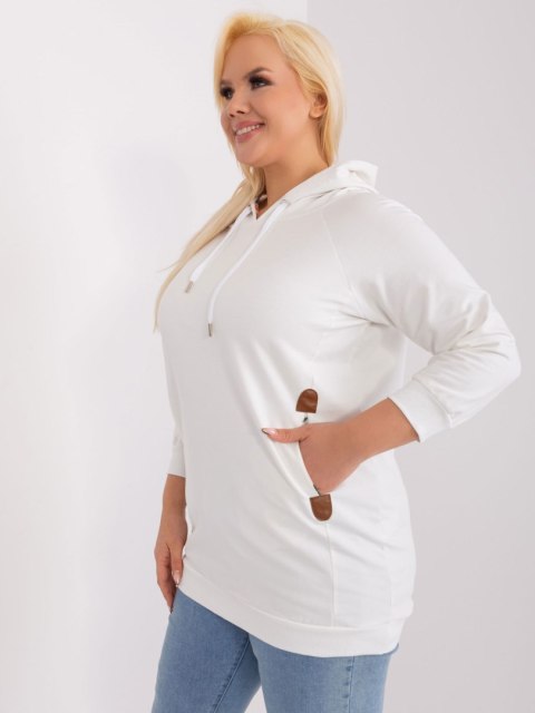 Bluza damska ecru plus size ze ściągaczamiBluza damska ecru plus size ze ściągaczami Bluza damska ecru plus size ze ściągaczamiBluza damska ecru plus size ze ściągaczami