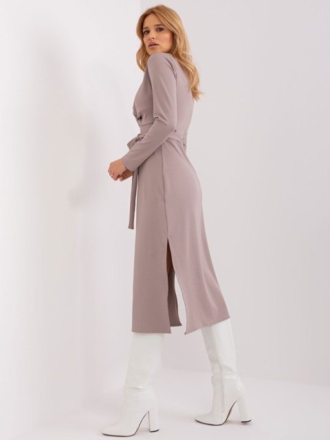 Sukienka LK-SK-509456.99 ciemny bezowy L/XL Sukienka LK-SK-509456.99 ciemny bezowy L/XL