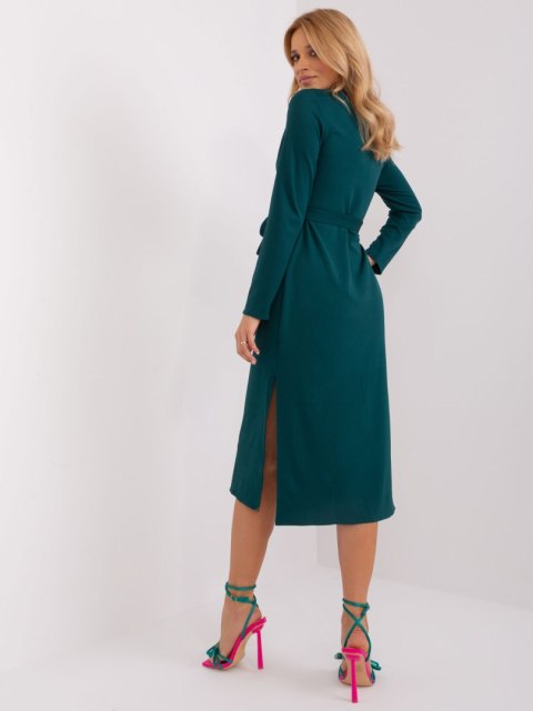 Sukienka LK-SK-509456.99 ciemny zielony S/M Sukienka LK-SK-509456.99 ciemny zielony S/M