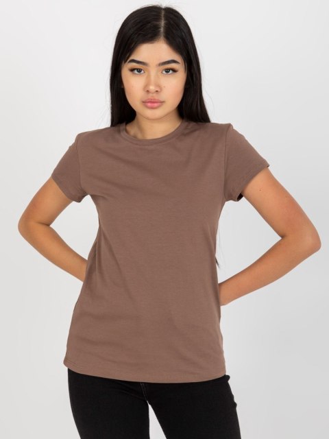 T-shirt RV-TS-4623.40 brązowy XS