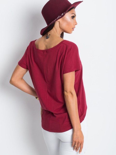 T-shirt RV-TS-4832.16P bordowy L