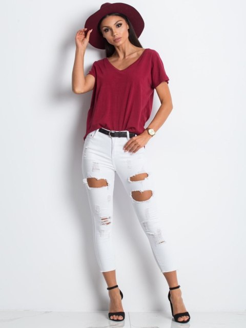 T-shirt RV-TS-4832.16P bordowy L