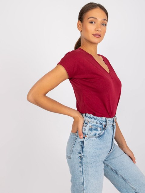 T-shirt RV-TS-4832.16P bordowy L