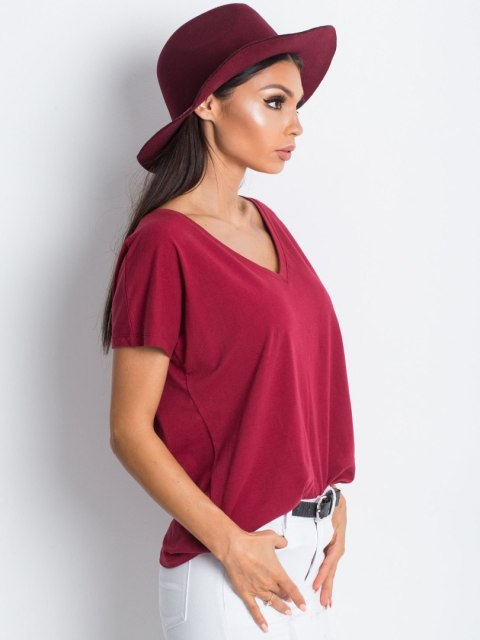 T-shirt RV-TS-4832.16P bordowy XL