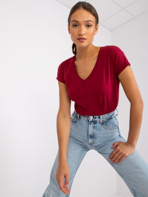 T-shirt RV-TS-4832.16P bordowy XL