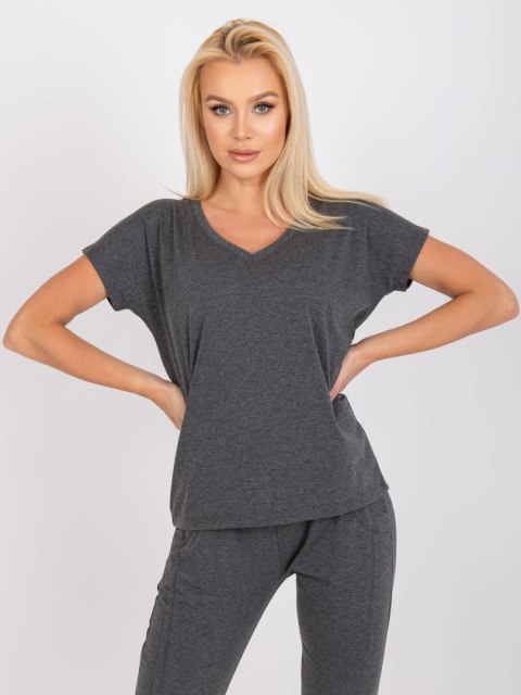 T-shirt RV-TS-4832.28P ciemny szary M