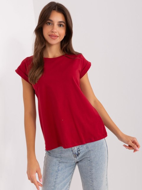 T-shirt RV-TS-4833.00X bordowy XL